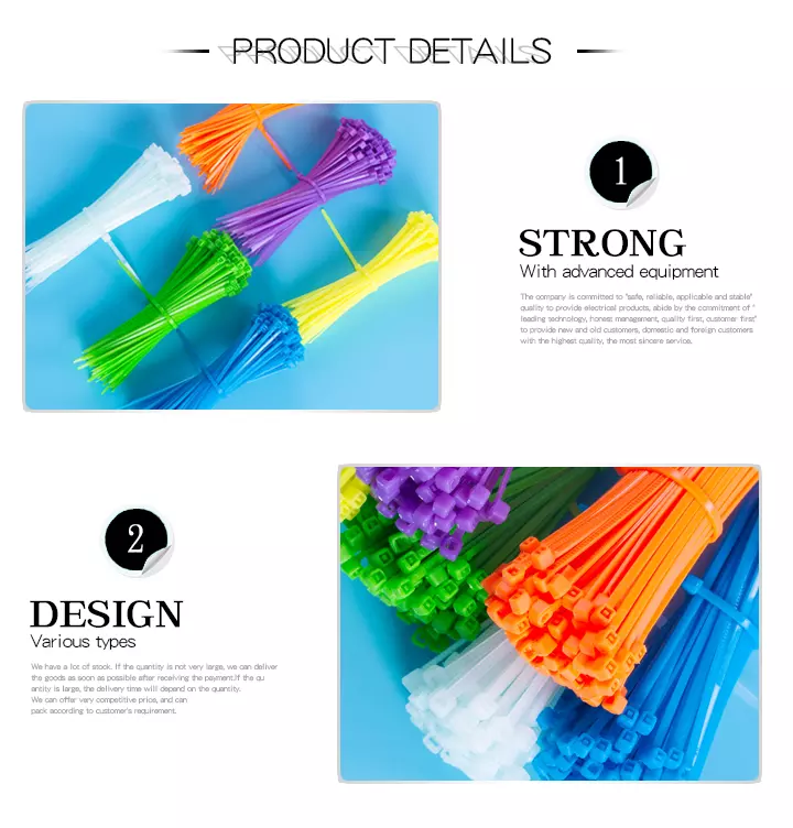 Hot Sale Self-Locking Nylon Plastic Cable Tie Belt