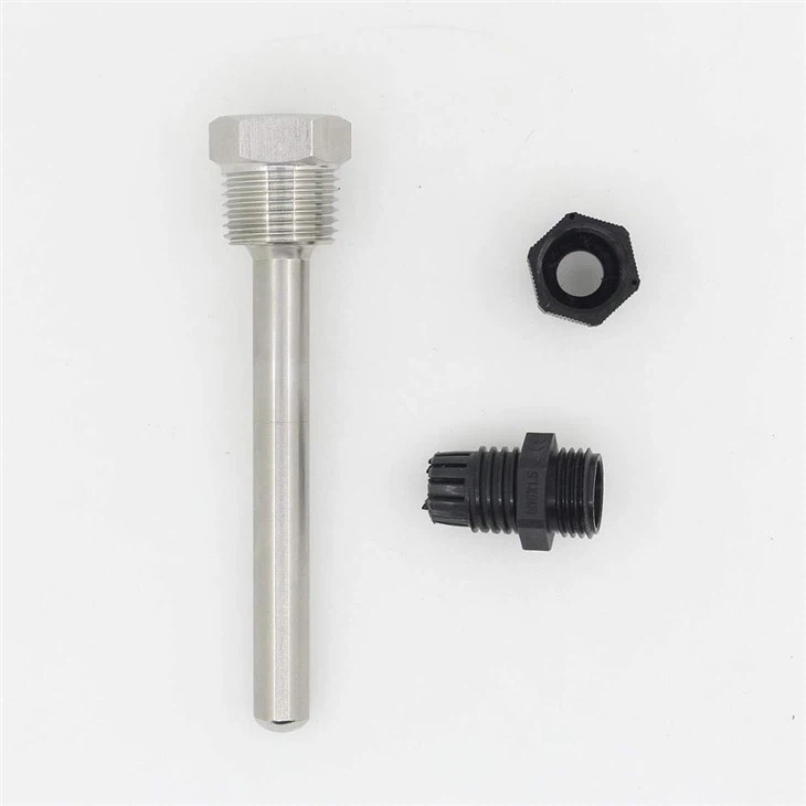 Stainless Steel Thermowell Installation With Plastic Nut